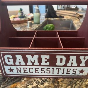Red Game Day Necessities Caddy